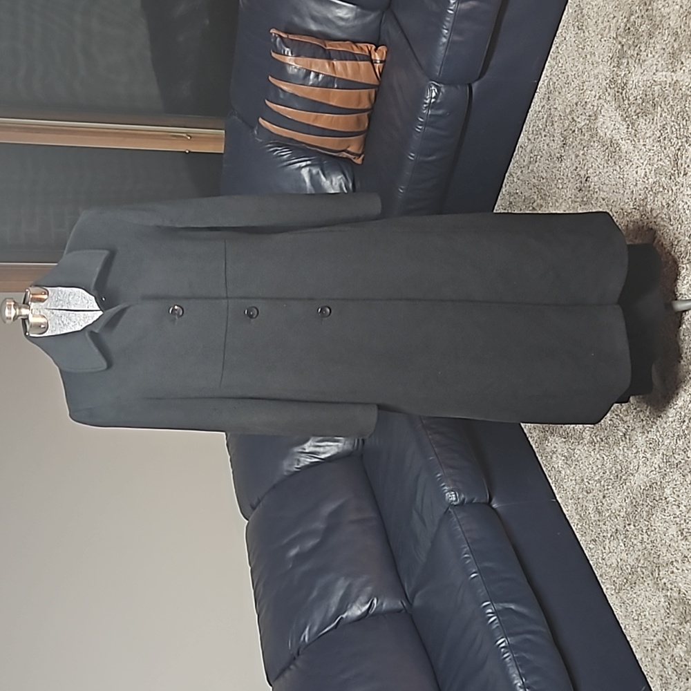 Larry Levine merino wool dress coat